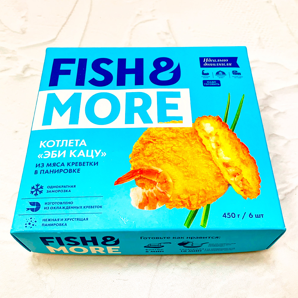 ЭБИ КАЦУ (котлеты из креветки) PREMIUM FISH MORE, 450 грамм