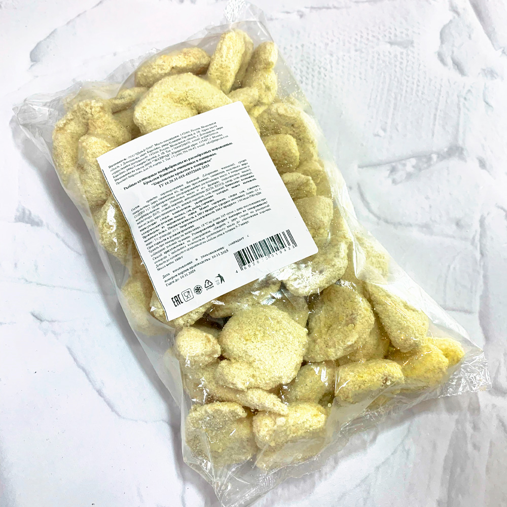 Креветка королевская в панировке, 1 кг