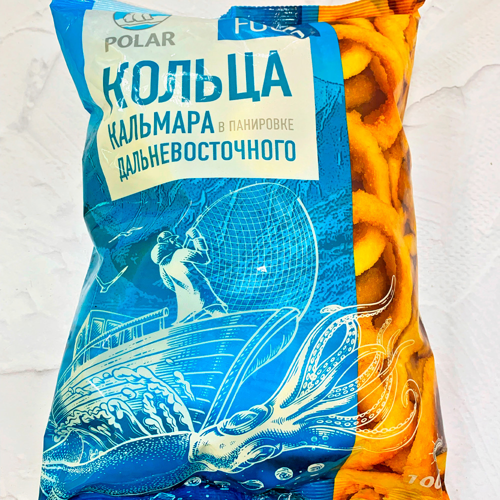 Кольца кальмара  в панировке, 1 кг